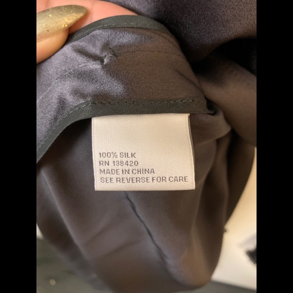 Opaque Grey 100% Silk Coat - Picture 3 of 6